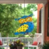 Northlight 7.75" Blue And Yellow Metal Owl Outdoor Wall Hanging -Home Shop GUEST 304e1230 0cc6 468b a8bb 52d18afe15f0