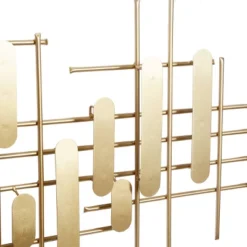 Metal Geometric Narrow Stripes Wall Decor Gold - CosmoLiving By Cosmopolitan 19 Metal Geometric Narrow Stripes Wall Decor Gold - CosmoLiving By Cosmopolitan -Home Shop GUEST 3410a444 11dc 476e 8b39 347708b67581