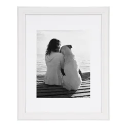 11" X 14" Matted To 8" X 10" Kieva Wall Frame - Kate & Laurel All Things Decor
