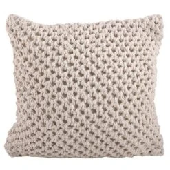 20"x20" Oversize Knitted Design Square Throw Pillow - Saro Lifestyle -Home Shop GUEST 34f40d98 981f 43c1 b4d6 94793f1865f8