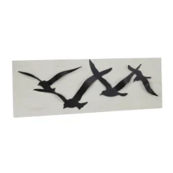 Metal Bird Wall Decor Black - Olivia & May