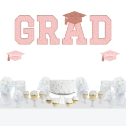 Big Dot Of Happiness Rose Gold Graduation Party Decor - Vinyl Wall Decals - Grad 13 Big Dot Of Happiness Rose Gold Graduation Party Decor - Vinyl Wall Decals - Grad -Home Shop GUEST 35f70d1b 4909 44c9 afa5 953280040a93