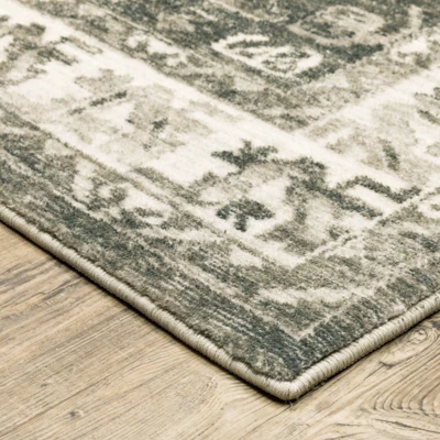 Salina Traditional Persian Style Inspired Area Rug Charcoal/Ivory - Captiv8e Designs 4 Salina Traditional Persian Style Inspired Area Rug Charcoal/Ivory - Captiv8e Designs - Image 2