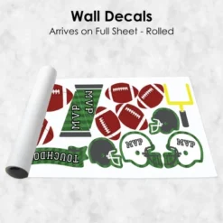 Big Dot Of Happiness End Zone - Football - Peel And Stick Sports Decor Vinyl Wall Art Stickers - Wall Decals - Set Of 20 -Home Shop GUEST 388f6f07 06a5 4f42 9a02 6cea3f855c84