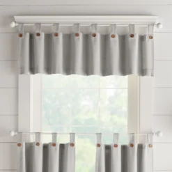 Tucker Solid Button Tab Top Window Kitchen Valance - Elrene Home Fashions 13 Tucker Solid Button Tab Top Window Kitchen Valance - Elrene Home Fashions -Home Shop GUEST 3981e883 ea7f 49fe ab25 eaefc4595588