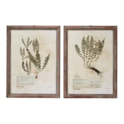 Farmhouse Wood Leaf Framed Wall Art With Brown Frame Set Of 2 Light Brown - Olivia & May 15 Farmhouse Wood Leaf Framed Wall Art With Brown Frame Set Of 2 Light Brown - Olivia & May -Home Shop GUEST 39cca9eb b80b 49f3 a888 b9195578a9cf