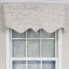 RLF Home Frizzia Regal Valance High Quality Window Treatment 3" Rod Pocket 50" X 17" Gray/Off-white -Home Shop GUEST 3a764e49 8825 4193 859f a5d0714afc61