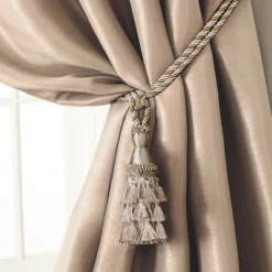 Charlotte Decorative Tassel Window Curtain Tieback - 24" - Elrene Home Fashions