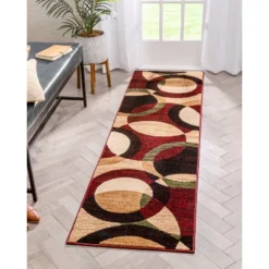 Well Woven Casual Modern Styling Shapes Circles Area Rug