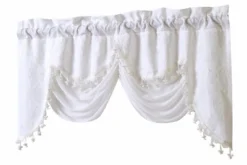 Kate Aurora Georgina Ultra Luxurious Raised Jacquard And Fringed Trimmed Austrian Window Valance -Home Shop GUEST 3eae5e30 9be6 4aaf a1f4 0ed2f2395d69