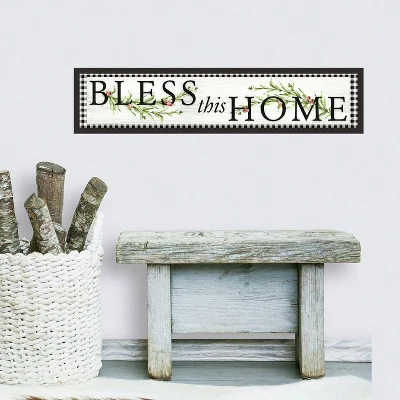 Bless This Home Country Quote Peel And Stick Wall Decal - RoomMates 3 Bless This Home Country Quote Peel And Stick Wall Decal - RoomMates