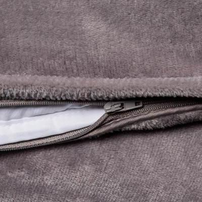 55"x80" Microplush Weighted Blanket With Removable Cover - Threshold™ 4 55"x80" Microplush Weighted Blanket With Removable Cover - Threshold™ - Image 2