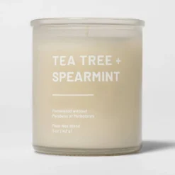 Glass Jar Tea Tree And Spearmint Candle Beige - Threshold™ -Home Shop GUEST 44b883d8 baee 4787 a74c 3d32a16e8b4f