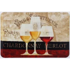 Paris Wine Designer Chef Oil & Stain Resistant Anti-Fatigue Kitchen Floor Mat -Home Shop GUEST 4891a61b 9df1 455a b3ee 94eb2944e013