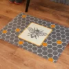 2'x3' ColorStar Bee Hex Door Mat Gray - Bungalow Flooring -Home Shop GUEST 491ff504 ac56 4852 846e 32450b042a1b