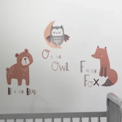 Bedtime Originals Animal Alphabet Beige/Gray Bear/Owl/Fox Woodland Wall Decals 6 Bedtime Originals Animal Alphabet Beige/Gray Bear/Owl/Fox Woodland Wall Decals -Home Shop GUEST 4cc8e88f 2ee5 4a1c 8674 8885f06d3ce8