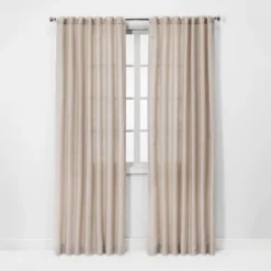 1pc Light Filtering Linen Window Curtain Panel - Threshold™ -Home Shop GUEST 4db17cab 22b1 49a0 9537 7c04d068a2c5