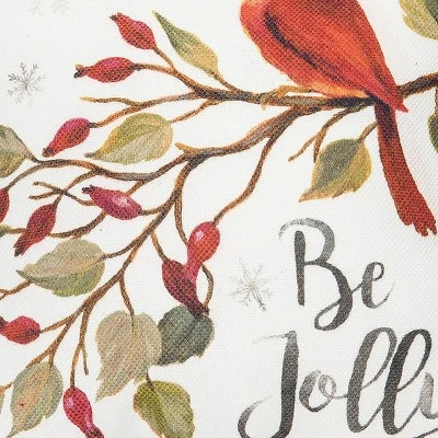 C&F Home 8" X 8" Be Jolly Cardinal Petite Printed Christmas Throw Pillow 3 C&F Home 8" X 8" Be Jolly Cardinal Petite Printed Christmas Throw Pillow