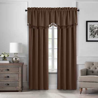 Vanderbilt Scallop Tassel Window Valance - 50" X 19" - SunVeil 3 Vanderbilt Scallop Tassel Window Valance - 50" X 19" - SunVeil