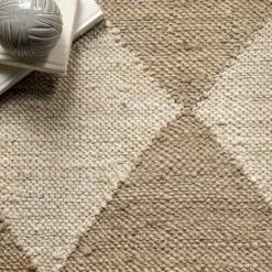 Arvin Olano X RugsUSA - Louie Diamond Checkerboard Jute Area Rug -Home Shop GUEST 5000598b d190 4697 bc16 aeb950d92356