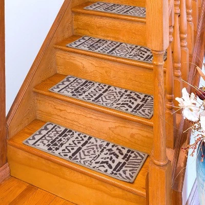 World Rug Gallery Bohemian Design Geometric Non-Slip Stair Treads 10 World Rug Gallery Bohemian Design Geometric Non-Slip Stair Treads - Image 8