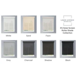Linen Avenue Cordless Cassette 5% Solar Roller Shade,Black, Charcoal, And White 11 Linen Avenue Cordless Cassette 5% Solar Roller Shade,Black, Charcoal, And White -Home Shop GUEST 51ad8903 8953 4cda b847 92bf84b2ccca