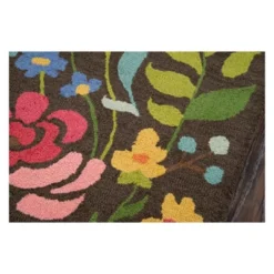 2'3"x8' Floral Tufted Runner Brown - Momeni -Home Shop GUEST 549c91b6 65eb 436b b65f 745d3cd4de9c