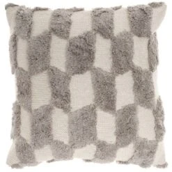 18"x18" Tufted Diag Checkers Square Throw Pillow - Nicole Curtis 19 18"x18" Tufted Diag Checkers Square Throw Pillow - Nicole Curtis -Home Shop GUEST 55d2653a 7777 401e b1ce fd17efce23c9