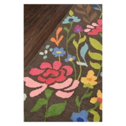 2'3"x8' Floral Tufted Runner Brown - Momeni -Home Shop GUEST 5637044a 360f 4520 8d34 6156dbad73bb