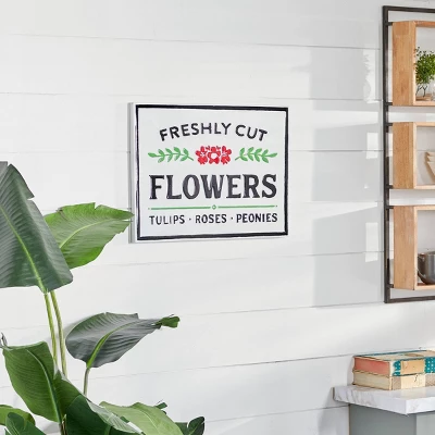 Farmhouse Metal Words And Text Wall Decor White/Gray - Olivia & May 3 Farmhouse Metal Words And Text Wall Decor White/Gray - Olivia & May