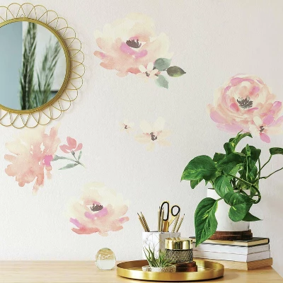 Floral Blooms Peel And Stick Wall Decal - RoomMates 3 Floral Blooms Peel And Stick Wall Decal - RoomMates