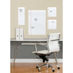 Notebook Paper Dry Erase Peel And Stick Giant Wall Decal White - RoomMates -Home Shop GUEST 581e1571 44f1 450b a59a fc689ab756bd