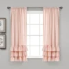 Home Boutique Allison Ruffle Window Curtain Panels Blush 40X63 Set -Home Shop GUEST 5b9be004 59f7 4f98 bb83 4f33fb42a822