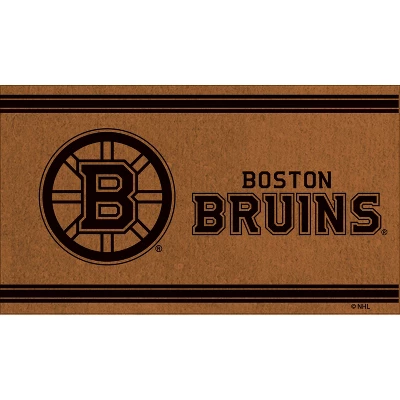Evergreen Boston Bruins Logo Turf Mat, Brown- 28 X 16 Inches Indoor Outdoor Doormat 3 Evergreen Boston Bruins Logo Turf Mat, Brown- 28 X 16 Inches Indoor Outdoor Doormat
