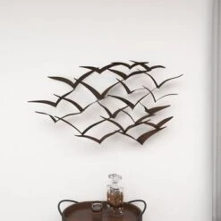 Metal Bird Flying Flock Wall Decor - Olivia & May -Home Shop GUEST 5e941bcd 1f71 46d1 a1e9 d6d2de04b2dd