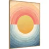 32" X 42" Retro Vibes Abstract Sun By Danhui Nai Framed Canvas Wall Art Print - Amanti Art -Home Shop GUEST 5ee2126d 4aec 4907 85bd 08326d9948c7