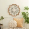 Wood Scroll Carved Beading Wall Decor With Metal Accents Brown - Olivia & May -Home Shop GUEST 66d3ad79 0621 4c45 ba41 2a7a2bda52a6