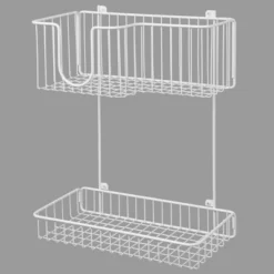 MDesign Metal 2-Level Wall Mount Laundry Storage Baskets, Iron Holder 12 MDesign Metal 2-Level Wall Mount Laundry Storage Baskets, Iron Holder -Home Shop GUEST 6756faaf de13 408e 8d97 3be7b8d9d472