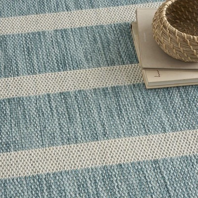 Nourison Positano Modern Stripes Flatweave Outdoor Rug 7 Nourison Positano Modern Stripes Flatweave Outdoor Rug - Image 5