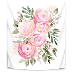 Watercolor Ranunculus In Pink By Blursbyai Wall Tapestry - Americanflat -Home Shop GUEST 692c8cf7 656a 4dd2 a44c c959fe10189f