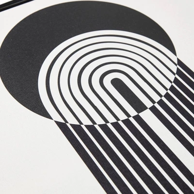 3pc Cosmic Curl Framed Wall Canvas Set Black/Taupe - Urban Habitat 4 3pc Cosmic Curl Framed Wall Canvas Set Black/Taupe - Urban Habitat - Image 2