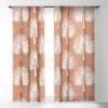 CoastL Studio Wide Palm Terra Cotta Single Panel Sheer Window Curtain - Deny Designs -Home Shop GUEST 6a57b234 ec6b 4374 909d 31a0040eb542