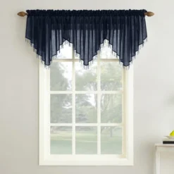 24"x51" Erica Crushed Sheer Voile Ascot Valance - No. 918 -Home Shop GUEST 6b296da1 f30f 45c1 80ab ae73727dfa27
