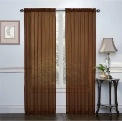 GoodGram 2 Piece Rod Pocket Elegant Sheer Voile Curtain Panels 19 GoodGram 2 Piece Rod Pocket Elegant Sheer Voile Curtain Panels -Home Shop GUEST 6b503fe8 0752 4698 8cad fd7ee1951be3