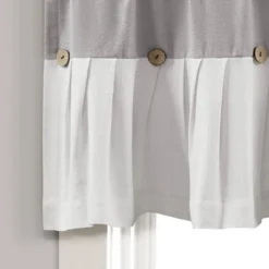 18"x52" Farmhouse Linen Button Window Valance - Lush Décor -Home Shop GUEST 6be6ad81 9369 45a7 85b6 d56587d20c30