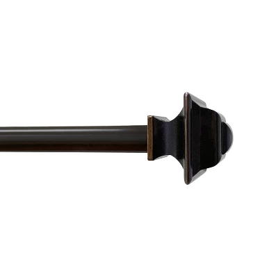 Lumi Home Furnishings Square Curtain Rod - Oil Rubbed Bronze 7 Lumi Home Furnishings Square Curtain Rod - Oil Rubbed Bronze - Image 5
