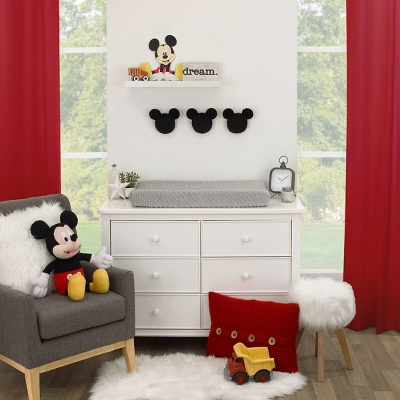 Disney Mickey Mouse Shaped Wall Decor - Black Plush - 3pc 6 Disney Mickey Mouse Shaped Wall Decor - Black Plush - 3pc - Image 4