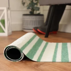 2'x3' ColorStar Timeless Stripe Door Mat Green - Bungalow Flooring -Home Shop GUEST 6d3eaa5e 5c59 45fe 984d 71b482ce6ff0
