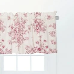 C&F Home Nelly Red Toile Cotton Valance Window Treatment Set Of 2 -Home Shop GUEST 6d908299 cd7b 4970 ac51 96392d3fdd64