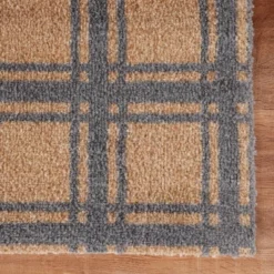 2'x3' ColorStar Prairie Grid Door Mat Khaki - Bungalow Flooring -Home Shop GUEST 6ea73ace df69 4285 b3cf 24e2a86bf001